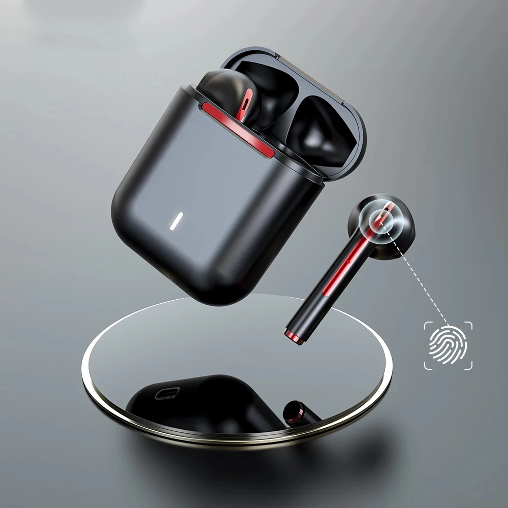 

J18TWS Wireless Headphones Bluetooth Earphones 5.0 Smart Sports Outdoor Positioning Touch Stereo HD Mic Bluetooth Headphones