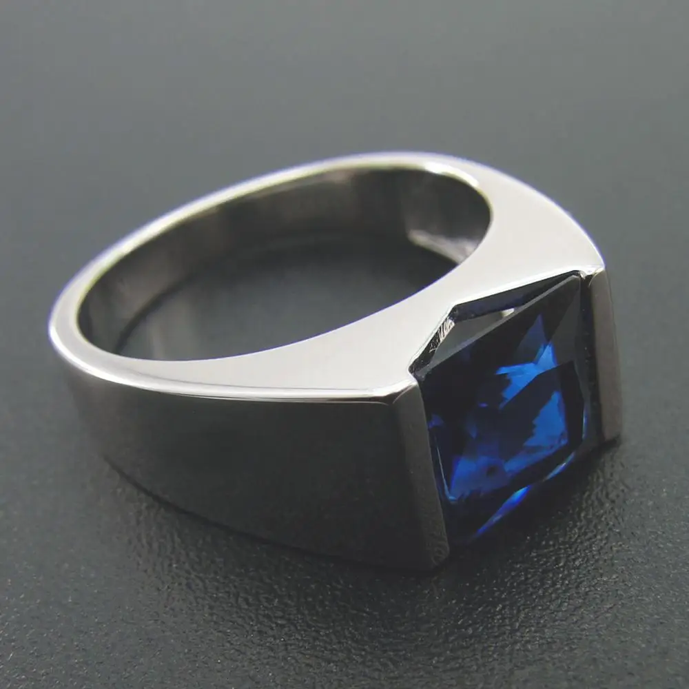 Hot Selling 925 Sterling Silver Tanzanite CZ Man Ring Women's For Engagement Wedding Jewelry Gift | Украшения и аксессуары