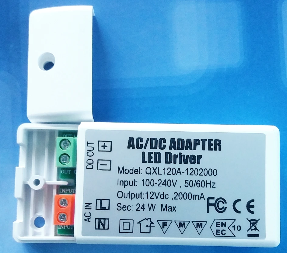 

3 year warranty 10 pieces led driver transformer 30w 24W 18w 12w 6w dc 12V output 1A Power Adapter supply for led lamp downlight