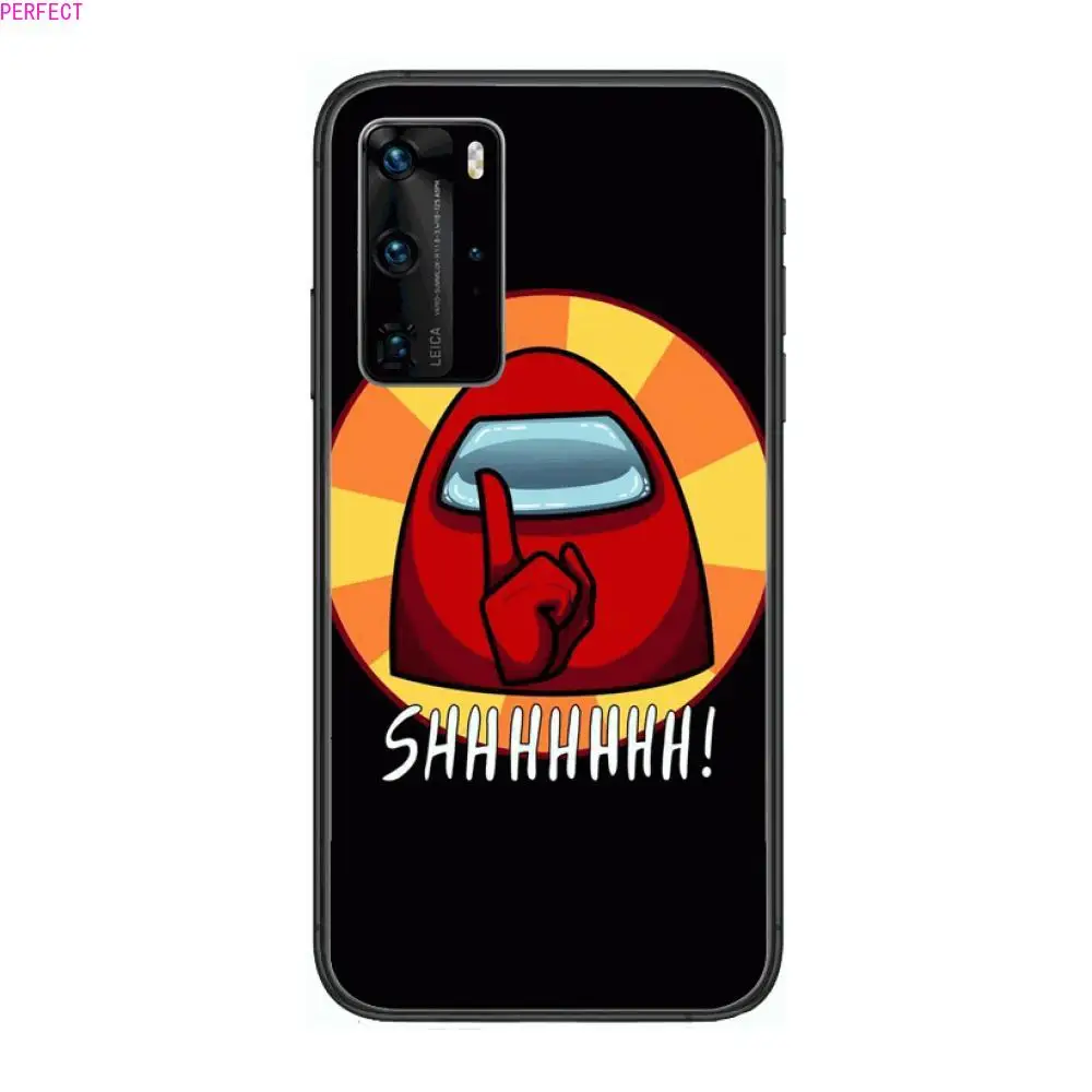 

Space Game between us Phone Case For Huawei P 40 30 20 10 9 8 Lite E Pro Plus Black Etui Coque Painting Hoesjes comic fashion
