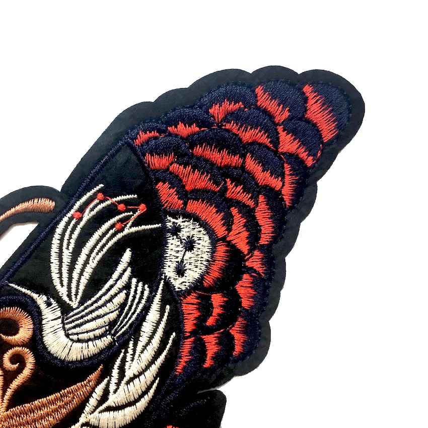 1 шт. вышитая аппликация в виде большой бабочки нашивки для одежды утюга сделай