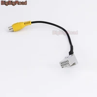 bigbigroad for honda inspire 2018 accord lx 10th generation 12 pins car rca adapter connector wire cable rear view camera