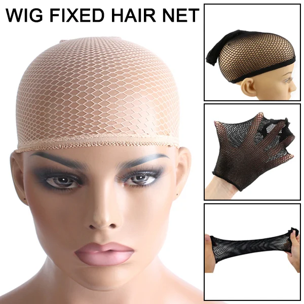 Elastic Wig Cap Top Hair Wigs Fishnet Liner Weaving Mesh Stocking Net for Women Men LDO99 | Styling Accessories