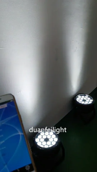 (6 шт. + зарядка flycase) Высокая мощность led батарея Открытый водонепроницаемый par 18x18
