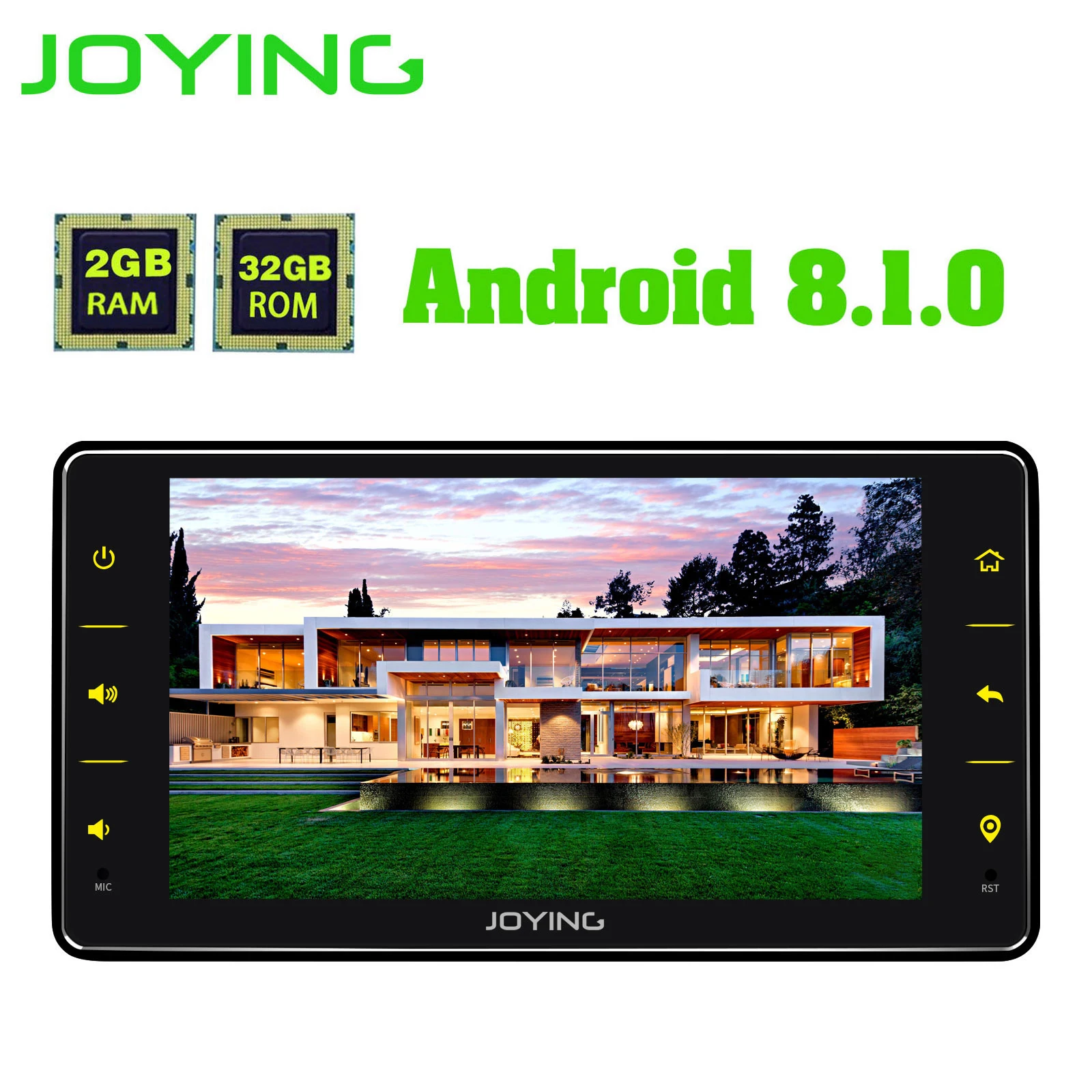 Joying Универсальный Android автомобильный Радио один 1 Din Автомобильный