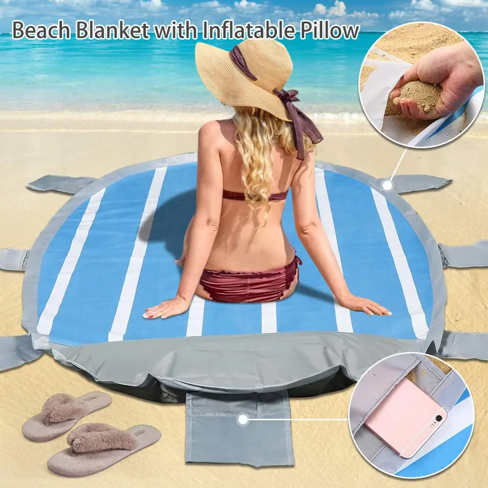 Водонепроницаемая пляжная подстилка наружный портативный коврик для пикника и