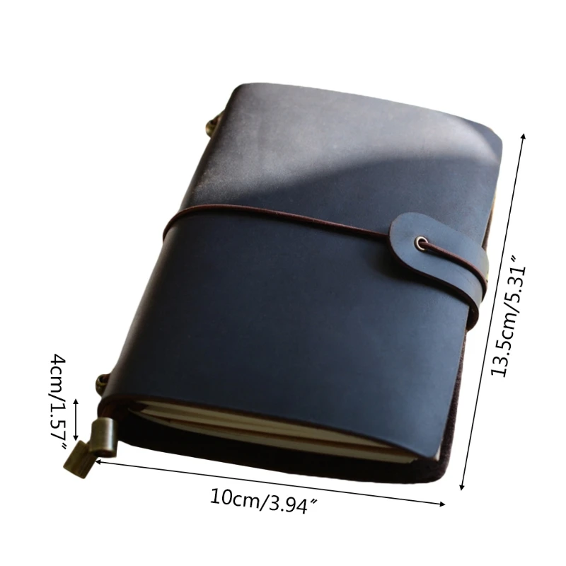 

Mik Vintage Leather Travel Journal Notebook Diary Notepad Sketchbook Crazy Horse Genuine Leather Traveler's Notebook Diary Plann