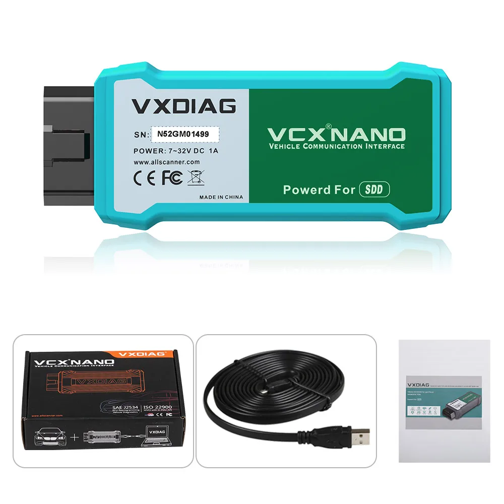 VXDIAG VCX NANO Автомобильные диагностические инструменты JLR V160 для Land Rover / Jaguar 2 в 1 Wifi