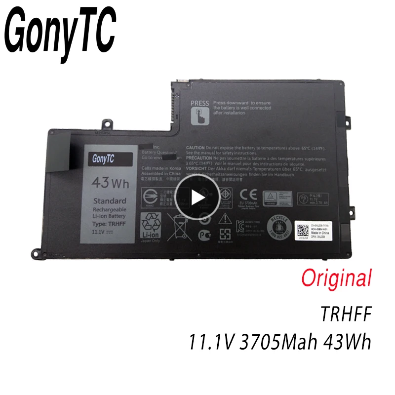 Сменный аккумулятор для ноутбука GONYTC TRHFF оригинальный DELL Inspiron 5547 5545 5548 5447 5445 5448 14 15