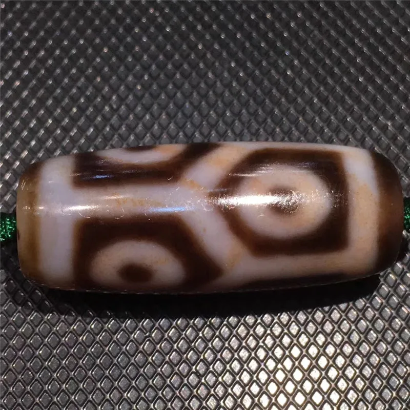 190910-2 Cinnabar Высокая жирная черепаха задняя шесть глаз узор бусины дзи большая