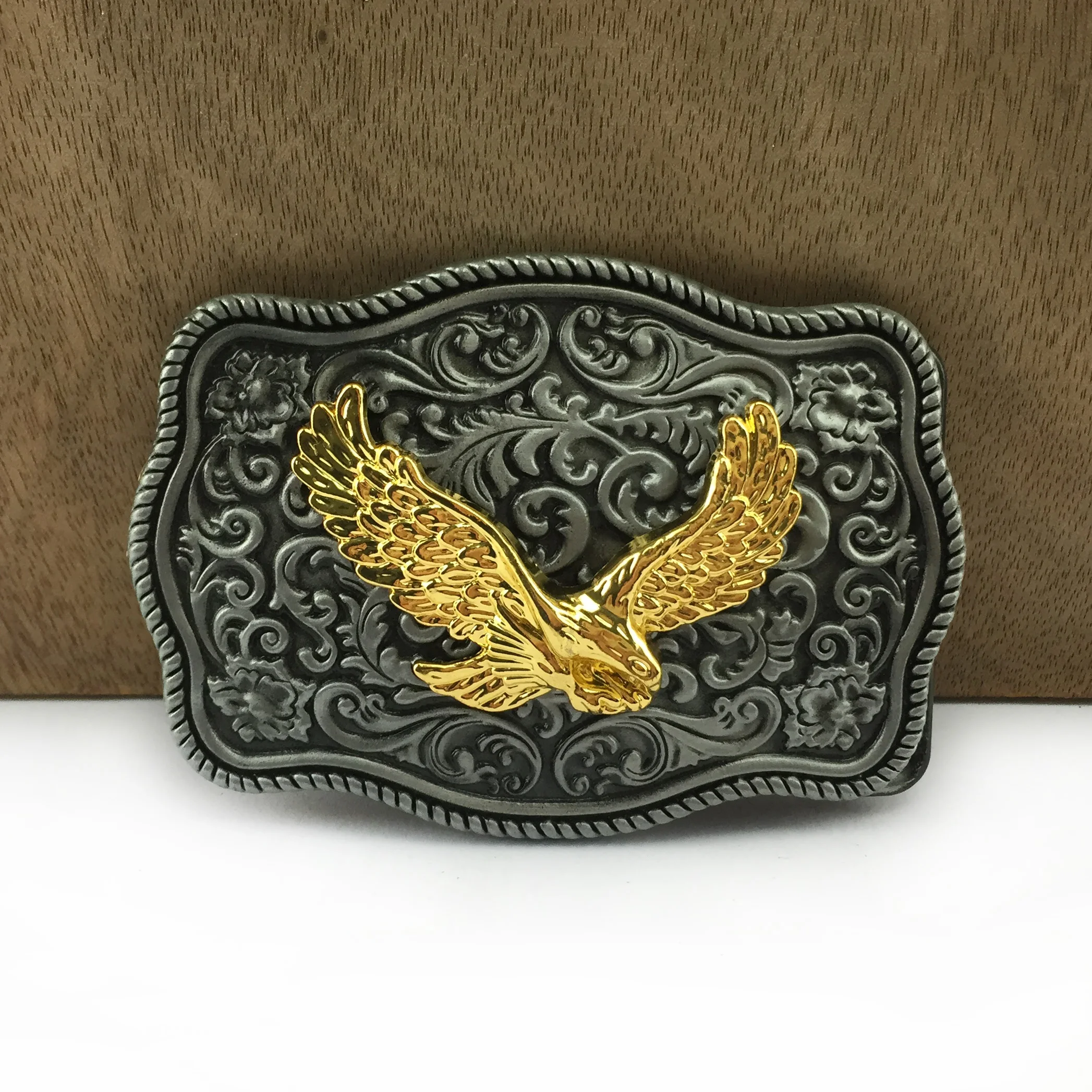 BuckleClub retro western flower eagle cowboy jeans gift belt buckle FP-03704 PEWTER FINISH for men 4cm width loop drop shipping | Дом и сад