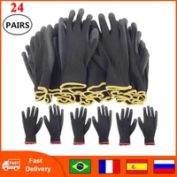 labor lnsurance work gloves pu gloves nylon protective construction auto repair gloves multifunctional wear resistant gloves