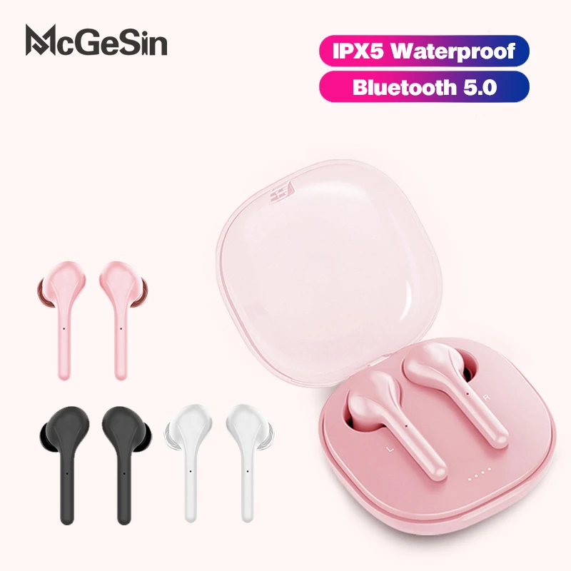 Беспроводные наушники McGeSin TWS Bluetooth IPX5 водонепроницаемые с шумоподавлением