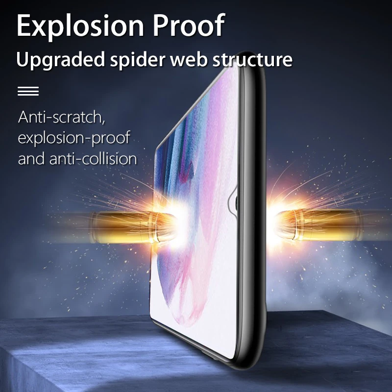 No fingerprint Matte Screen Protector for Samsung Galaxy S21 S20 A32 A51 A71 A72 A12 A40 A50 A21S M31 A31 A70 A80 Tempered Glass