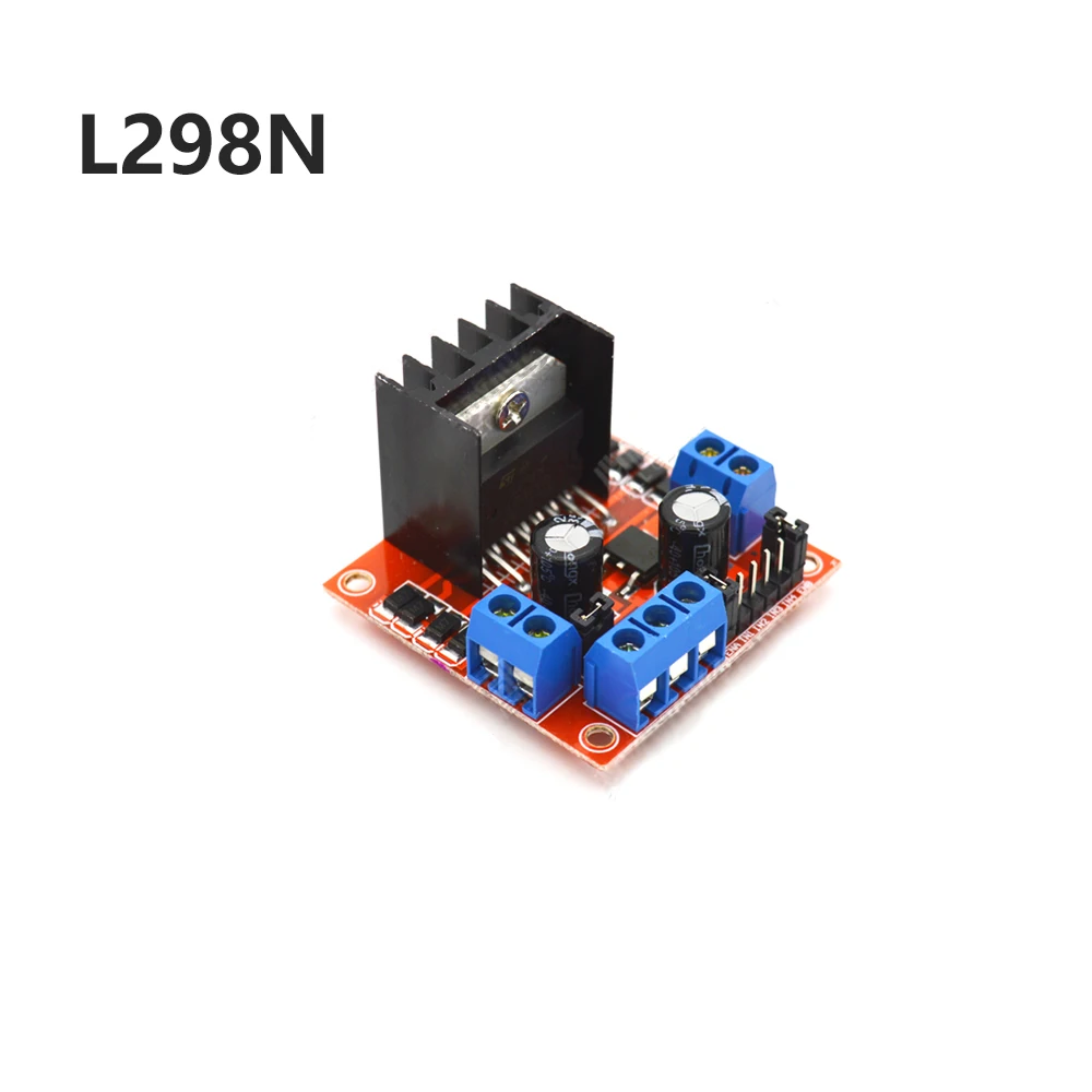 Плата привода двигателя L298N 1 шт., Модуль H Bridge, модуль постоянного тока, сетевой двигатель, подходит для робота, макетной платы для умного автомобиля, Arduino высокой мощности