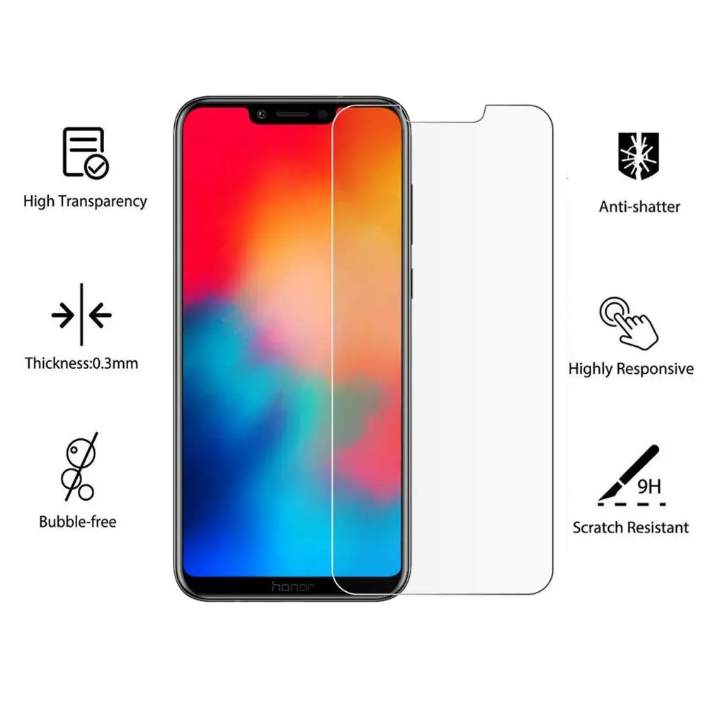 9H HD Защитное стекло для Huawei Honor 20 10 9 Lite Pro v9 Play V10 8S 9N 10i 20i закаленное защитное