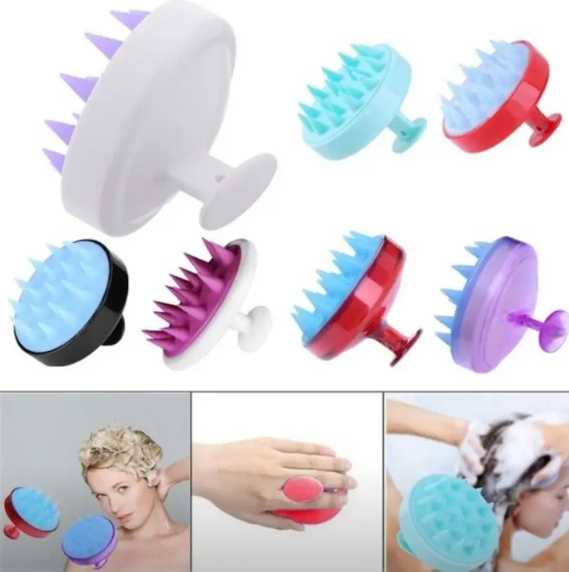 Мягкая щетка для мытья волос лечение кожи головы уход за волосами Стайлинг