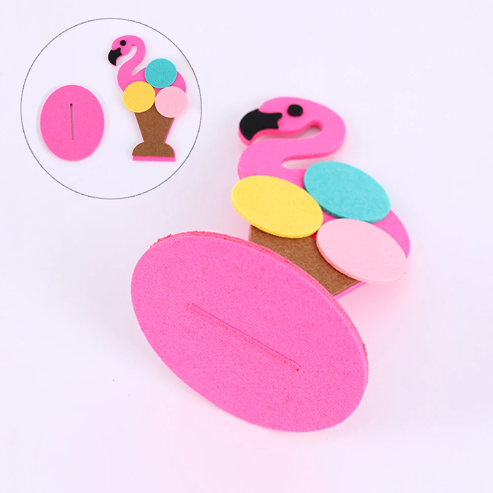 

2pcs Flamingo Tropical Party Decoration DIY Felt Centerpiece Table Summer Hawaiian Wedding Birthday Party Supplies Baby Shower