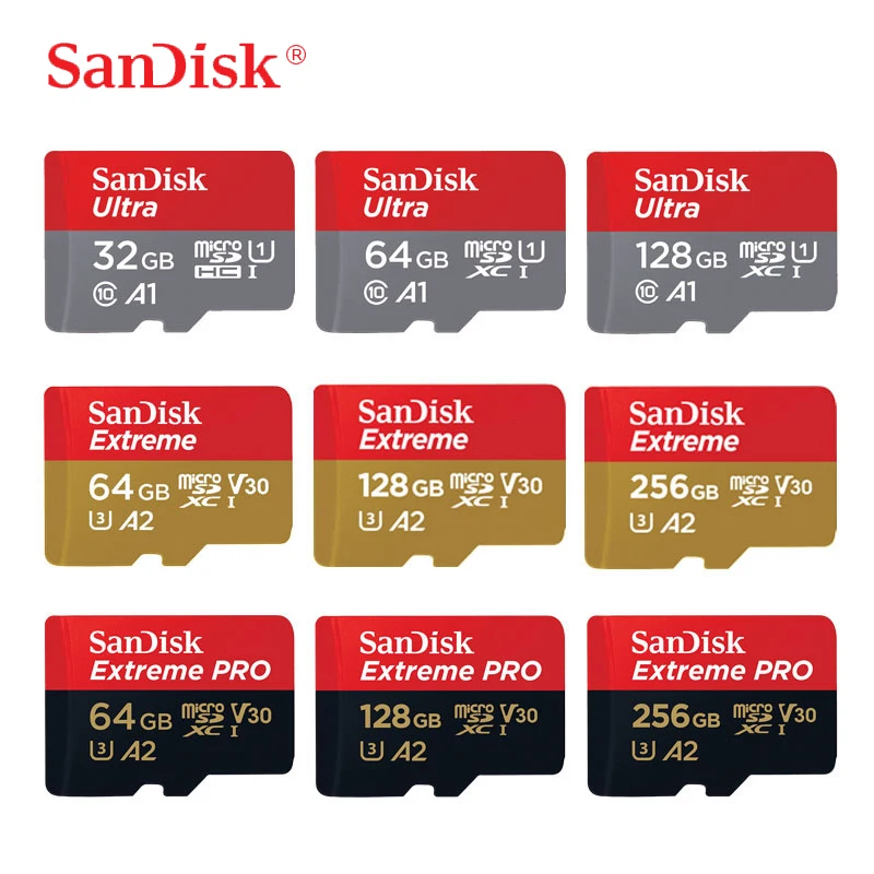 Sandisk карта памяти Micro SD класс 10 16 ГБ 32 64 128 200 256 | Компьютеры и офис