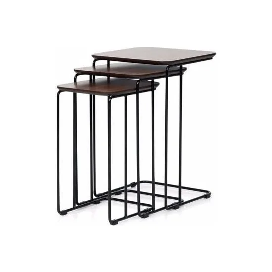 

New Modern Butterfly Furniture 4717-ZIGON Coffee table Black Metal Foot coffe table table basse