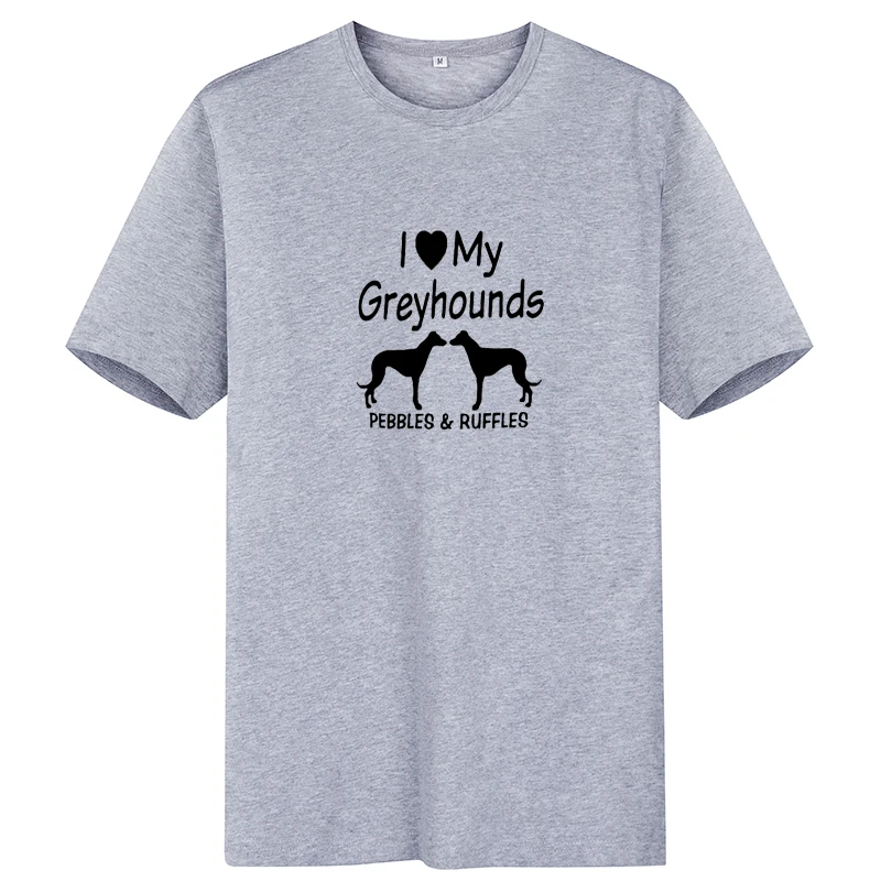 Srivb I Love My Greyhounds мультяшная Футболка женская Tumblr черно белая хипстерская футболка