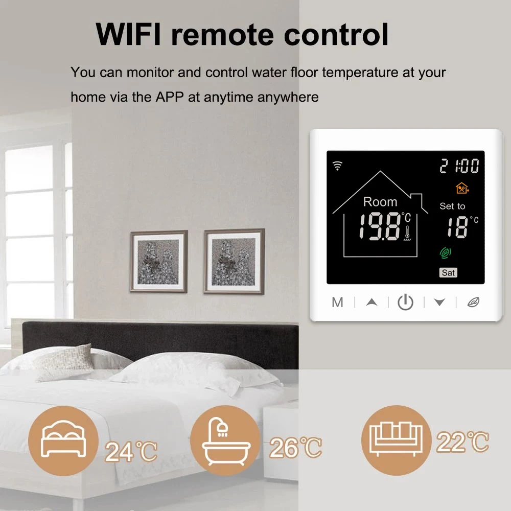 Beok Smart WIFI термостат с подогревом для электрического напольного отопления