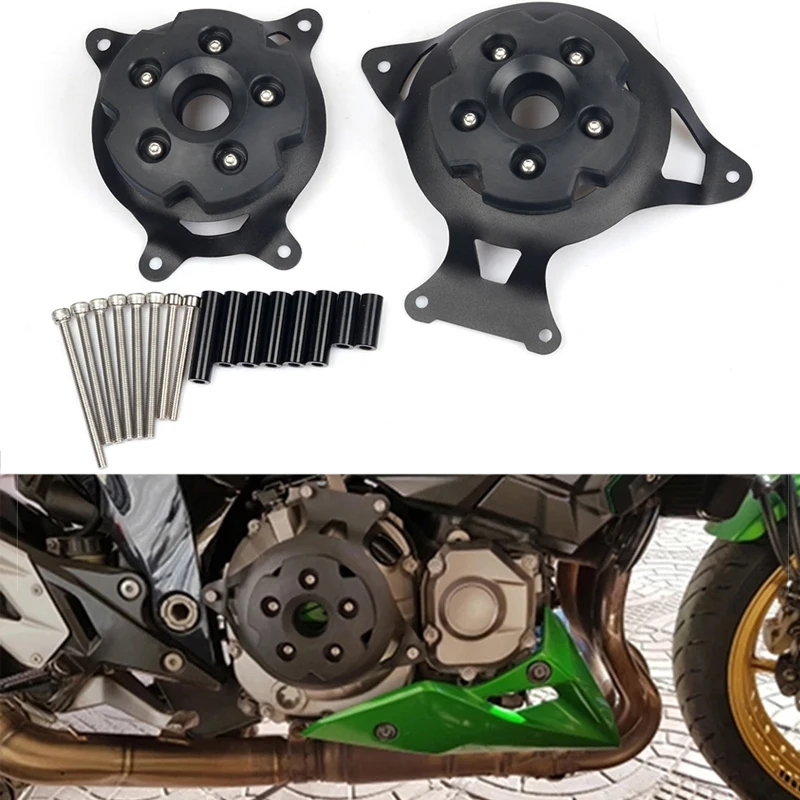 

Крышка двигателя мотоцикла CNC, алюминиевая защита, защитные аксессуары для Kawasaki Z750 Z800 2013 2014 2015 2016 2017