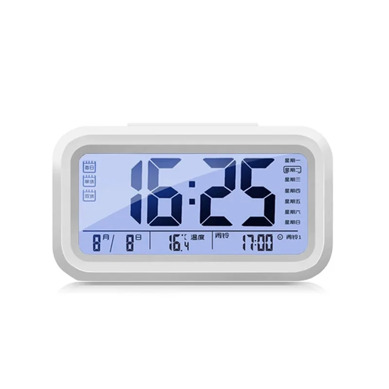 Three groups of alarms charging version multi-function large screen perpetual calendar electronic alarm clock luminous smart | Компьютеры