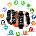 Смарт-часы M6, мужские, Bluetooth, Смарт-часы с пульсометром, фитнес-трекер, спортивный женский браслет для Apple, Xiaomi, Android, часы 2021
