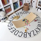 Nordic 26 букв алфавита, детский игровой мат круглый дети игрушки для детской комнаты настенный Декор развивающие тренажерный зал коврик в детскую комнату