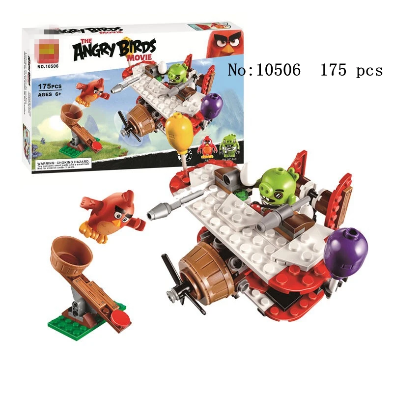 10506 175 pcs 10505 10506 10507 10508 10509 10510 серии Angry Birds, изображающие пятачка побег свинья замок из кубиков детские развивающие игрушки подарки - Цвет: 10506 175 pcs