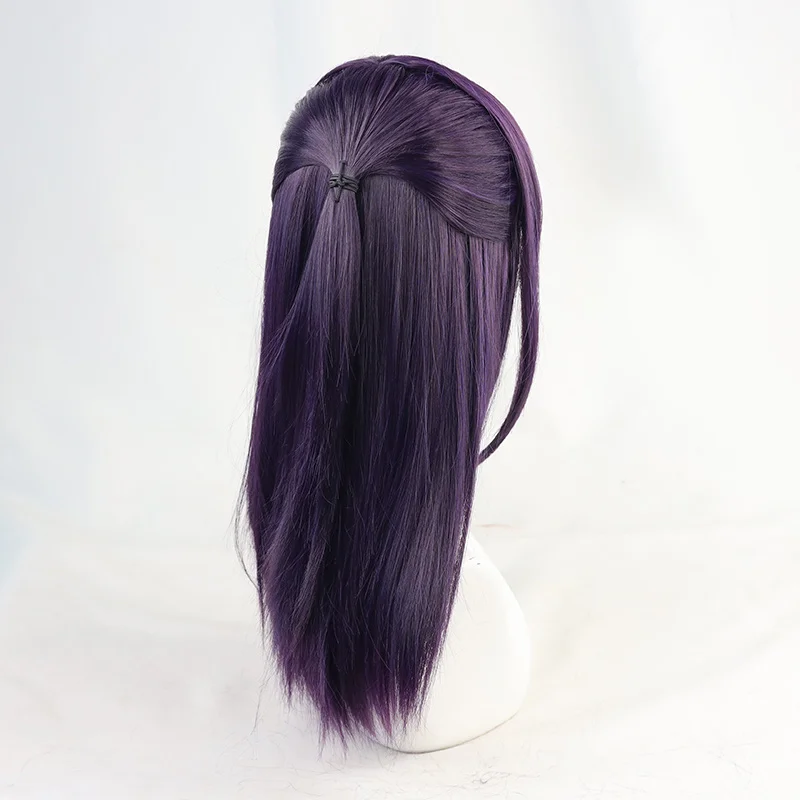 Парик для косплея юдзюцу кайсен утахиме Иори черные смешанные фиолетовые