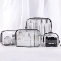 hmt beauty box travel cosmetic bag storage box bath and toilet bag transparent cosmetic bag pvc womens zipper transparent