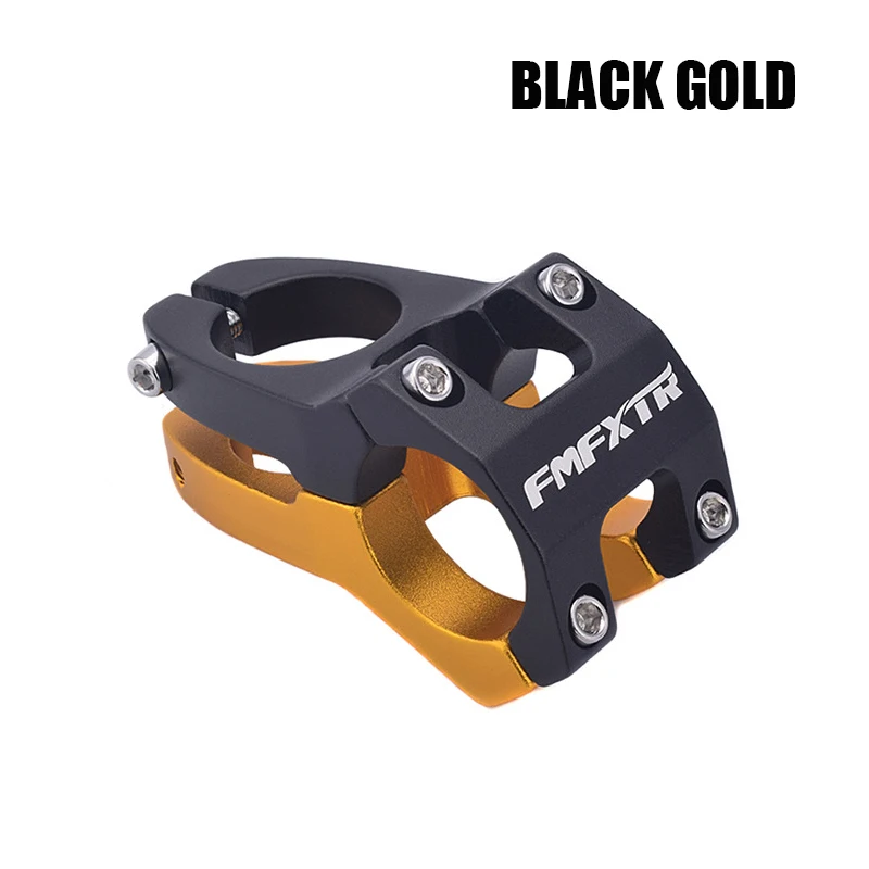 Black Gold CY00296, руль для горного велосипеда, кран, Аксессуары для велосипеда, для спуска на гору, короткая ручка, для альпинизма, выдолбленный, стояк 31,8 - Цвет: Black Gold