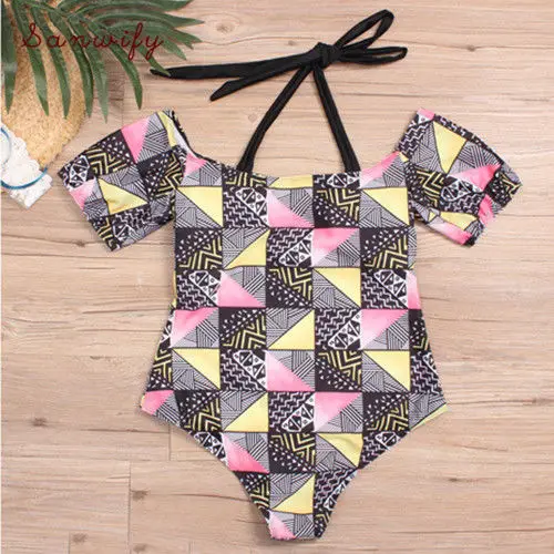 Женский летний купальный костюм с цветочным принтом 2018 |