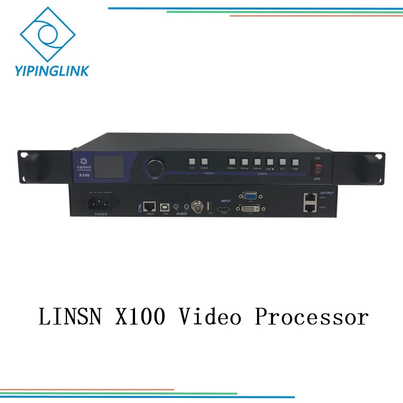 LINSN X100 полноцветный все в одном видео процессор скалер с USB play и интегрированной