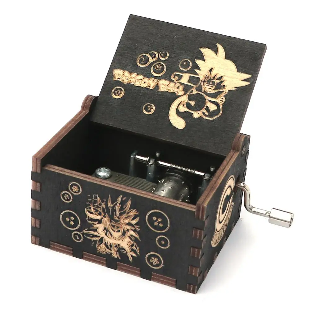 Деревянная музыкальная шкатулка с ручным заводом под старину детская игрушка