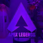 Ночсветильник 3D Apex Legends, светодиодный, менясветильник цвет, идеи для украшения игровой комнаты, Крутое событие, приз, подарок на день рождения