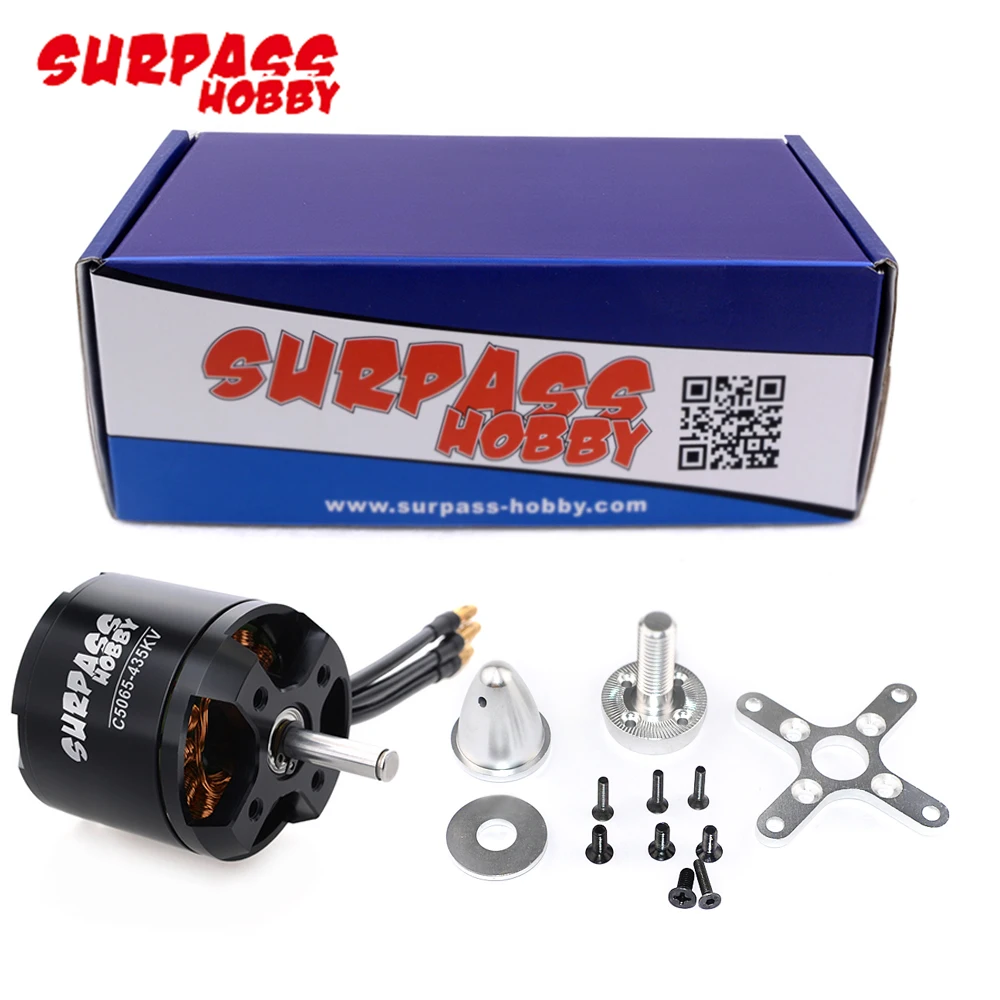Бесщеточный двигатель Surpass Hobby C5065 4130 335KV/435KV для FPV дрона Airpalne самолета
