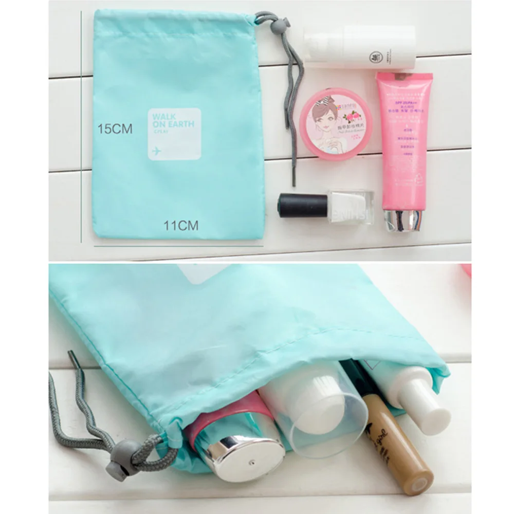 

4-piece set Travel Storage Bag Set Portable Waterproof Packing Pouch Drawstring Clothes Organizer Bags Camping trip on business