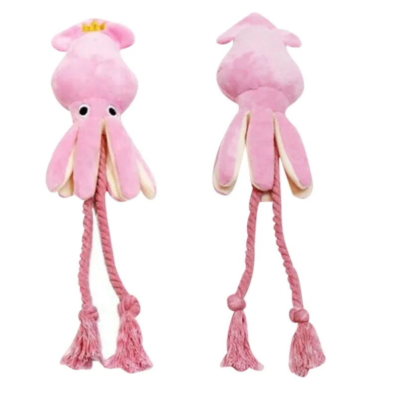 Милый кальмар животное телефон осьминог BB плюшевый питомец веревка для щенка