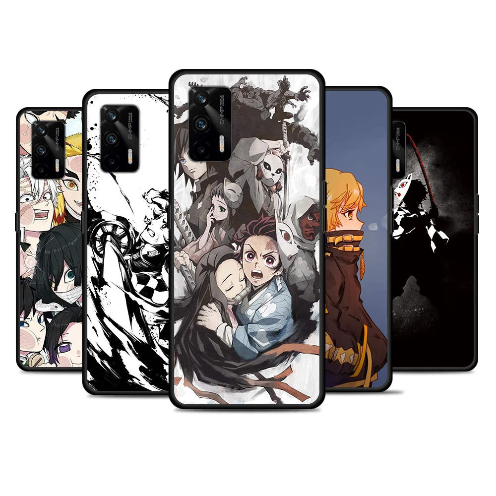 

Kimetsu No Yaiba For Realme 8 GT Neo Neo2 Edition Explorer Master Q3 Pro Narzo30 C21 C20 C11 Phone Case Coque