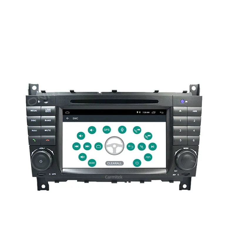Android 10 0 2 DIN автомобильный DVD GPS для Mercedes/Benz W203 W209 W219 W169 A160 C180 C200 C230 C240 CLK200 CLK22 Радио