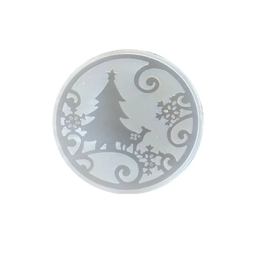 

Coaster Resin Molds Xmas Silicone Moulds Epoxy Mould Tool For DIY Craft Gift Christmas Coaster Series Liquid Silicone Mold