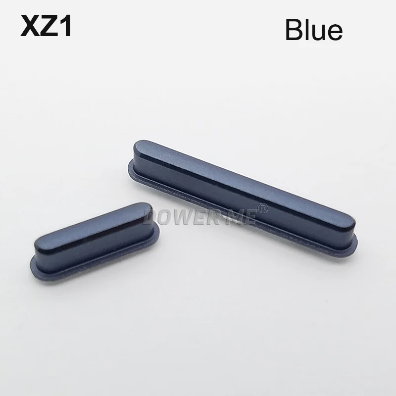Blue Dawer Me Кнопка громкости камера переключатель клавиши Замена для Sony Xperia XZ1 G8342 G8341 черный/серебристый/синий/розовый - Color: Blue