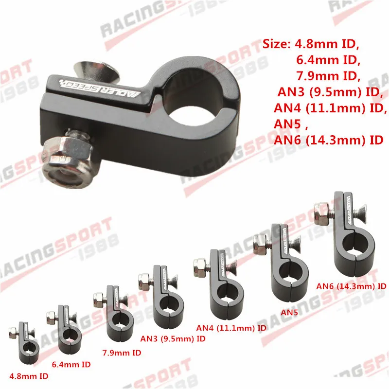 

ID 4.8mm 6.4mm 7.9mm 9.5mm 11.1mm 14.3mm Aluminum Line Clamp Hose C-lamp