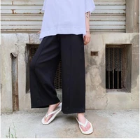 mens wide leg trousers summer new style personality stitching fake two high street fashion casual large size pants