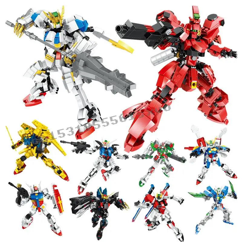 2020 Новый Gundam RX78 2 SAZABI Buster GOD EXIA Emporium гигантский воин строительные блоки кирпичи