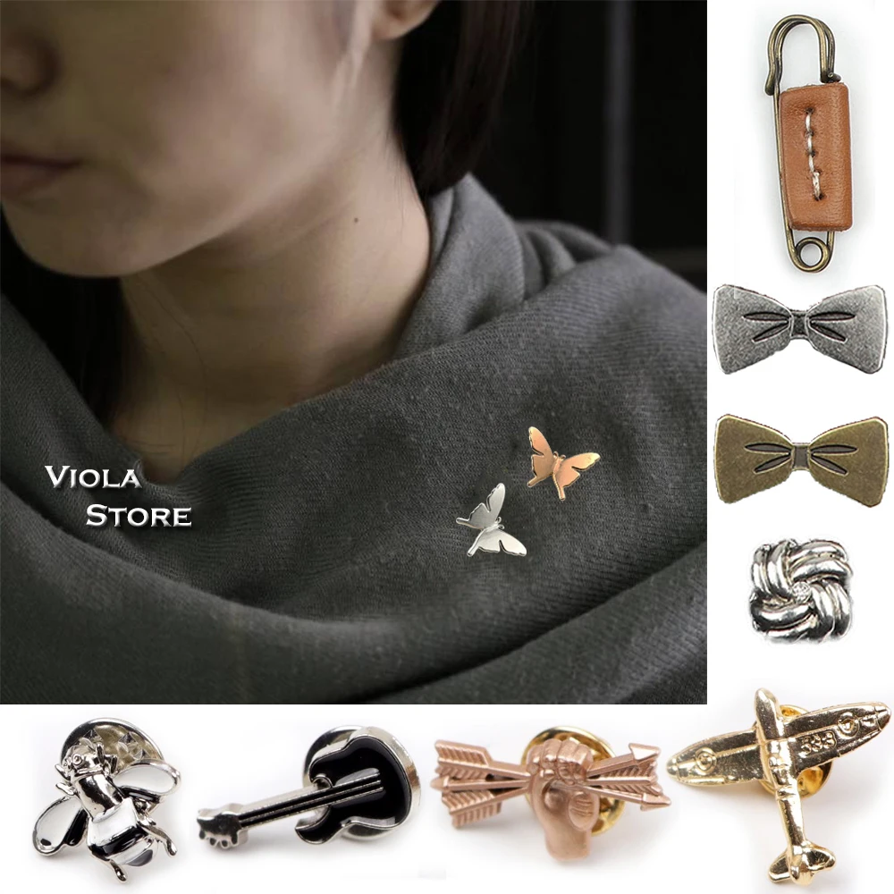 Маленькие милые бабочки булавки броши пчела скрипки самолет Для мужчин костюмы
