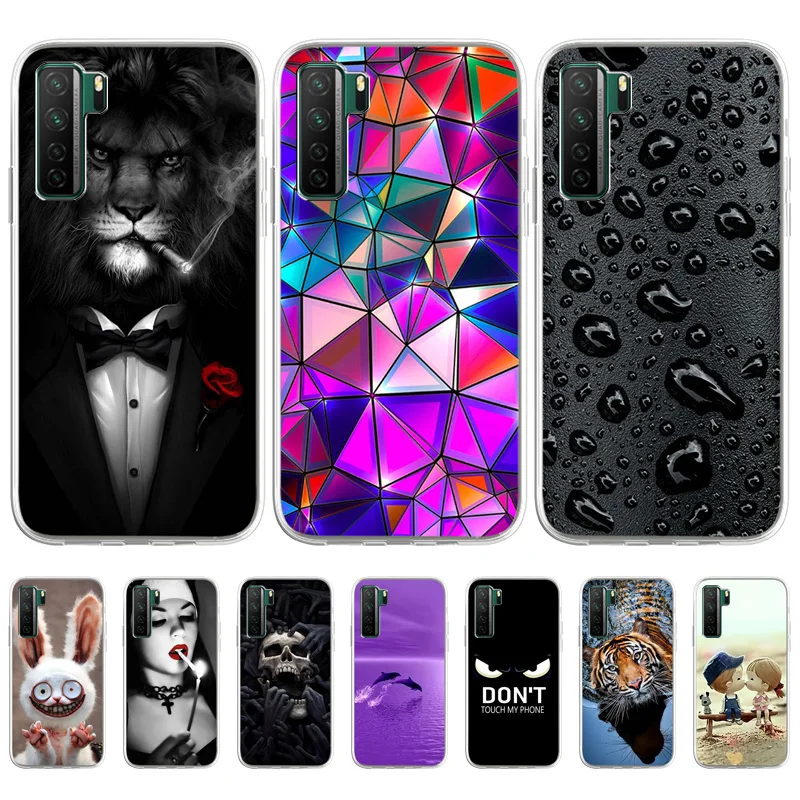 

Cute Case For Huawei Nova 6 Cases Silicon Cover For Huawei Nova 2 Plus 2S 3 Nova 4 5T 7 SE Fashion Pattern Soft TPU Bumper